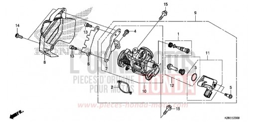 CORPS DE PAPILLON CRF125FP de 2024